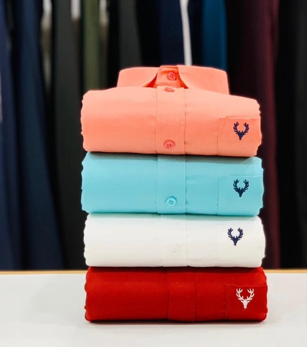 Allen Plain Shirts For Men - 4 Pc Combo Stylish & Comfortable - M-38