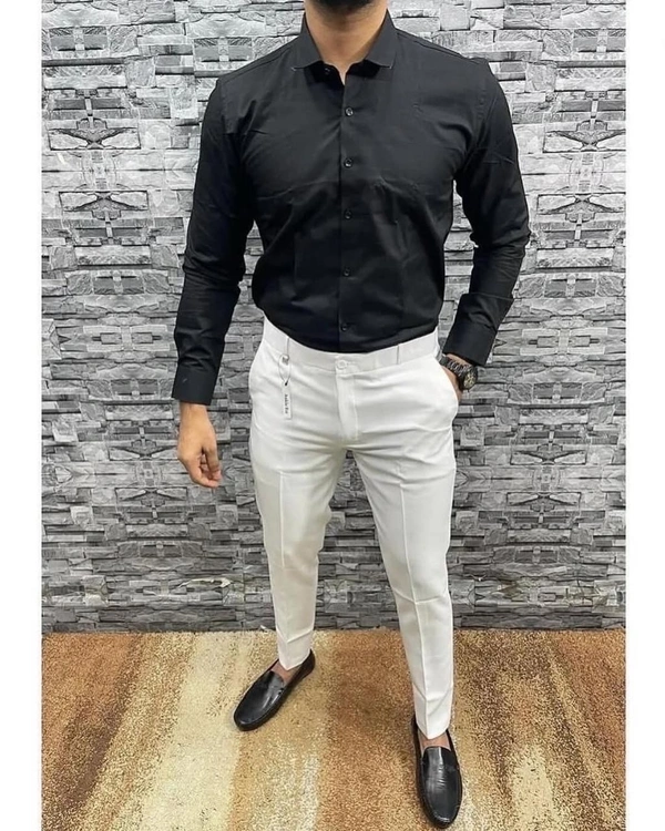 Formal Plain Shirt Pant Combo – Timeless Style And Comfort - L-40, 32