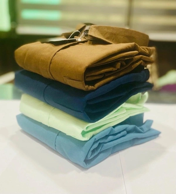 Plain Shirts For Men - 4 Pc Combo Stylish & Comfortable - S-36