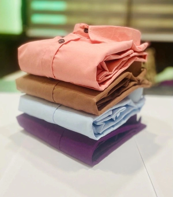 Plain Shirts For Men - 4 Pc Combo Stylish & Comfortable - S-36