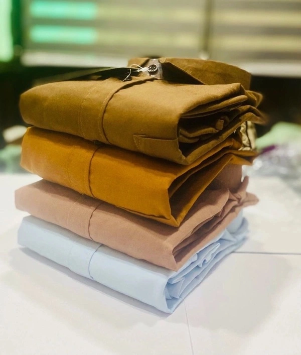 Plain Shirts For Men - 4 Pc Combo Stylish & Comfortable - 42