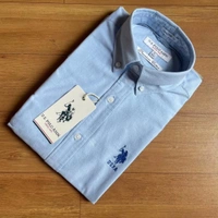 Combo of 2 Premium Cotton Formal Shirts – Sky Blue & Black|Regular Fit - XL-42