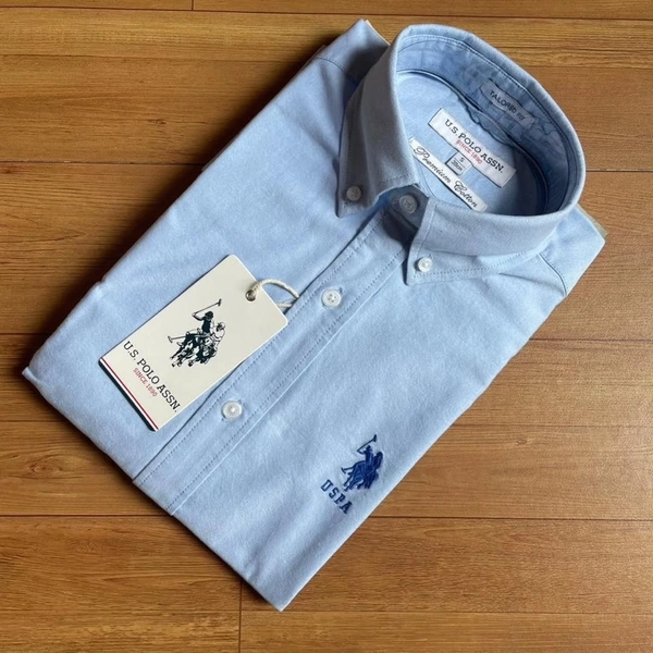 Combo of 2 Premium Cotton Formal Shirts – Sky Blue & Black|Regular Fit - XL-42