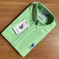 Combo of 2 Premium Cotton Formal Shirts – Lime Green & White |Regular Fit - L-40