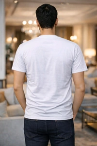 Men’s Printed Cotton T-Shirt | Be Kind to Mankind Design | Soft & Comfortable | White Colour | Size M | Casual Wear