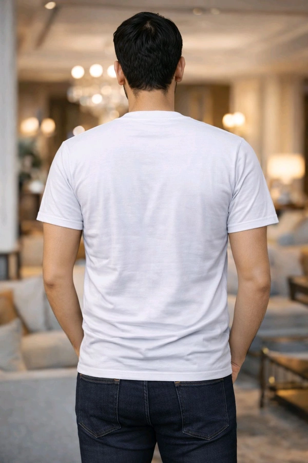 Men’s Printed Cotton T-Shirt | Be Kind to Mankind Design | Soft & Comfortable | White Colour | Size M | Casual Wear