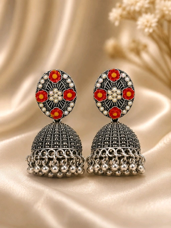 Pack of 2 Premium Designer Jhumka Earrings for Women | Stylish Traditional Earrings Combo