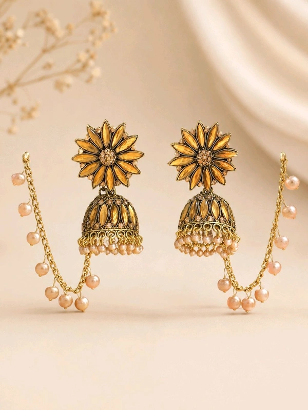 Pack of 2 Premium Designer Jhumka Earrings for Women | Stylish Traditional Earrings Combo