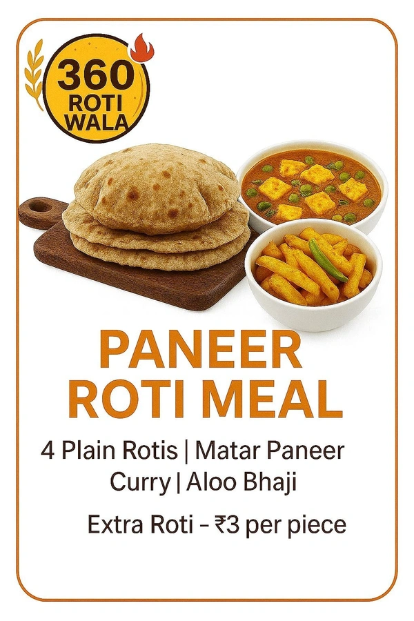Paneer Roti Meal