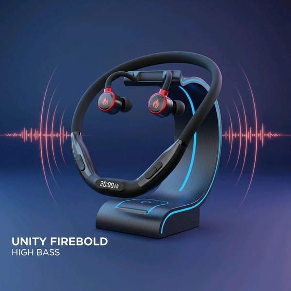 Unity Firebold High Bass Bluetooth NeckBand 20 Hr play time