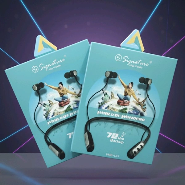 Signature Neckband with Long Battery – Upto 25 Hrs. Play Time