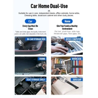 2 in 1 Wireless Vacuum Cleaner – 120W Handheld USB Rechargeable for Home & Car