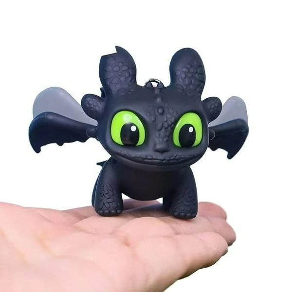 Dragon Keychain Toy with Moving Wings and Light, On Off Switch