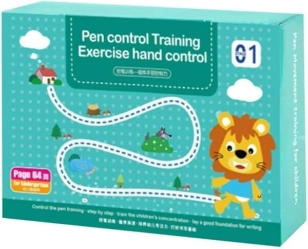 64 Pages Magical Tracing Workbook Set, Hand Writing Pen Control Training Book for Learning to Write The Alphabets & Numbers, Preschool Educational Reusable Learning Book for Kids