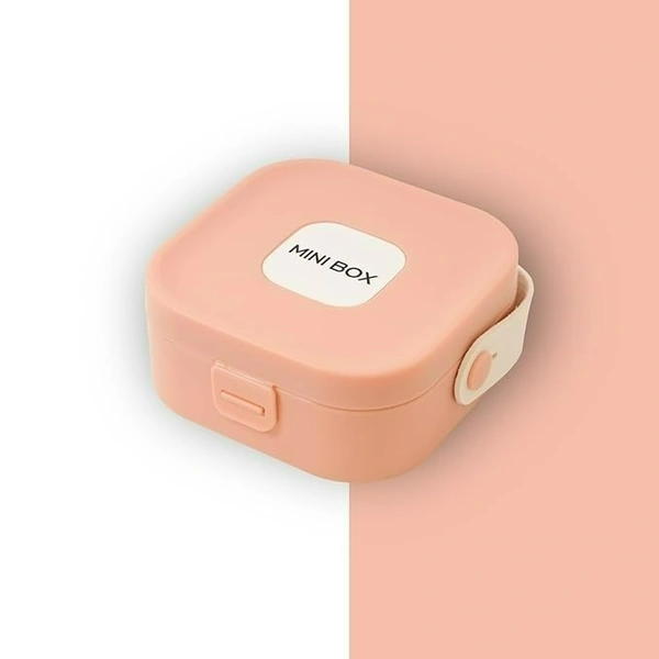 Mini Jewellery Storage Box with Mirror – Portable Travel Organizer (Random Colour)