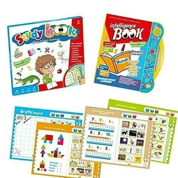 Intelligence Book Sound Book for Children, English Letters & Words Learning Book, Fun Educational Toys