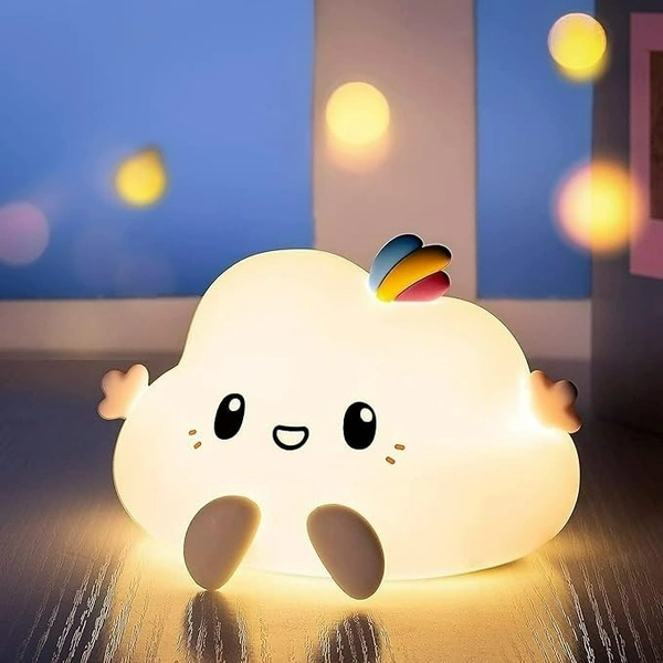 Cloud Rechargeable Silicone Night Lamp – LED Kids Night Light