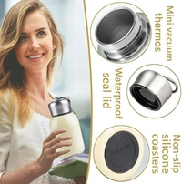 Mini Insulated Water Bottles,Stainless Steel Water Bottle - White