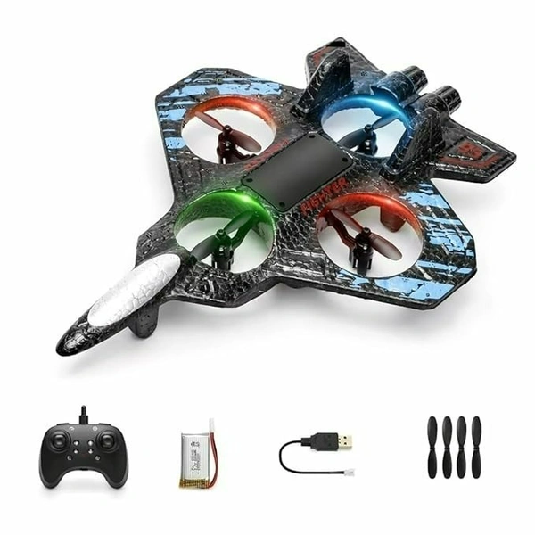 Star Fighter RC Fighter Jet Drone, EPP Lightweight Material, Air Flight Series Combat Drone with Remote Controller, 360 Degree Rolling