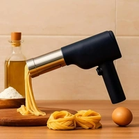 Automatic Noodle Maker with 5 Moulds | Cordless Type-C Idiyappam & Pasta Maker | Portable Handheld Noodle Press (Only White Color Available)