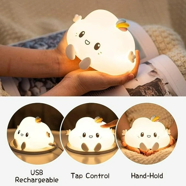 Cloud Rechargeable Silicone Night Lamp – LED Kids Night Light