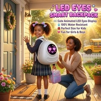 Smart LED Display Backpack for Kids – Water Resistant School Bag for Boys & Girls (No Warranty)