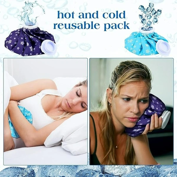 Hot & Cold Water Bag – 9 Inch Ice Pack for Pain Relief (Random Colour)