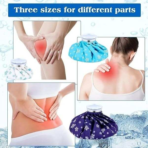 Hot & Cold Water Bag – 9 Inch Ice Pack for Pain Relief (Random Colour)