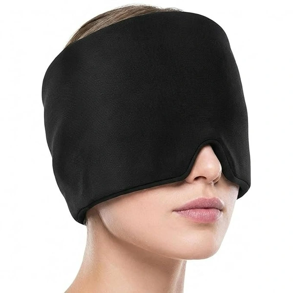 Migraine Relief Cap for Headache & Migraine Pain | Hot & Cold Therapy Cooling Gel Mask | Sinus, Stress, Tension Relief Head Wrap | Reusable Ice Pack Cap for Men & Women