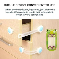 Child Safety Lock – Adjustable Kids Proof Cabinet Lock (Set of 2) (Random Colour)