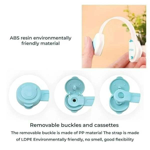 Child Safety Lock – Adjustable Kids Proof Cabinet Lock (Set of 2) (Random Colour)