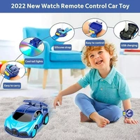 Wrist Watch Remote Control Mini Car Toy for Kids – Rechargeable 2 Function RC Car with USB Charging Cable