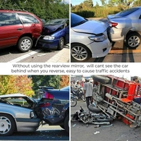 Car Rear View Mirror – Wide Angle Interior Panorama Safety Mirror (1 Pc)