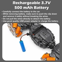 Dual Control Twisting Drift Stunt Mist Car Toy for Kids with Remote Control and Gesture Wrist Controller - Rechargeable 360° Rotating Smoke RC Car Toy with LED Lights, Sound Effects - Green - Orange
