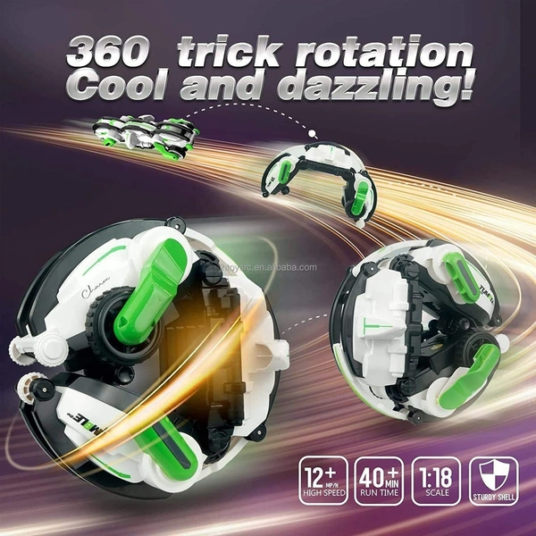 6 Channel Remote Control Car 360 Degree Rolling Snake Tumbling 2.4G Auto Drift Deformation Car Flip RC Stunt Car