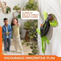 Wall Climbing Gecko, Wall Crawler Robot Gecko, Remote Control Toys for Kids, Rechargeable Remote Control Lizard