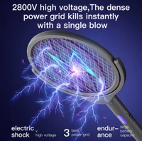 Household 3-in-1 Mosquito Swatter Outdoor UV Light Mosquito Attracting Killing Lamp Electric Mosquito
Swatter