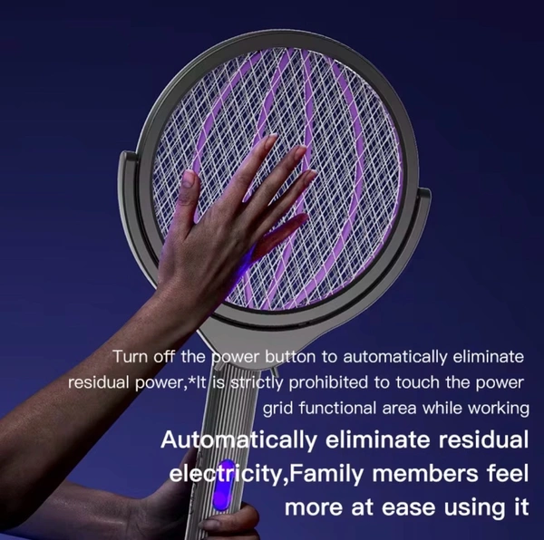 Household 3-in-1 Mosquito Swatter Outdoor UV Light Mosquito Attracting Killing Lamp Electric Mosquito
Swatter