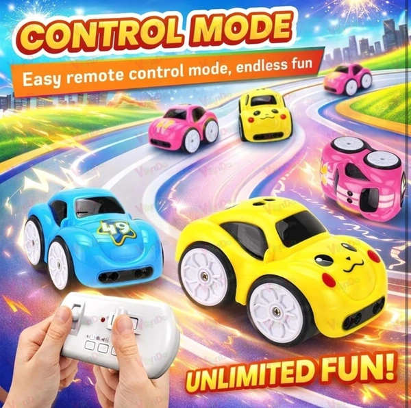 Magic Induction RC Sensor Car with 2.4GHz Remote Control, Smart Music & LED Lights, Line Sensing Infrared Following Mini Car, Educational Racing Toy for Boys & Girls