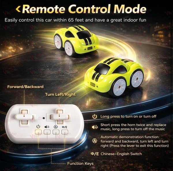 Magic Induction RC Sensor Car with 2.4GHz Remote Control, Smart Music & LED Lights, Line Sensing Infrared Following Mini Car, Educational Racing Toy for Boys & Girls