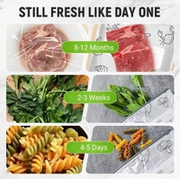 Reusable Aluminum Food Storage Bag, Stand Up Foil Sealable Bags with Zip Lock,Food Storage Preservation Bags, Leakproof Aluminium Foil Fresh keeping Bag for Vegetable Fruit Meat - 30
