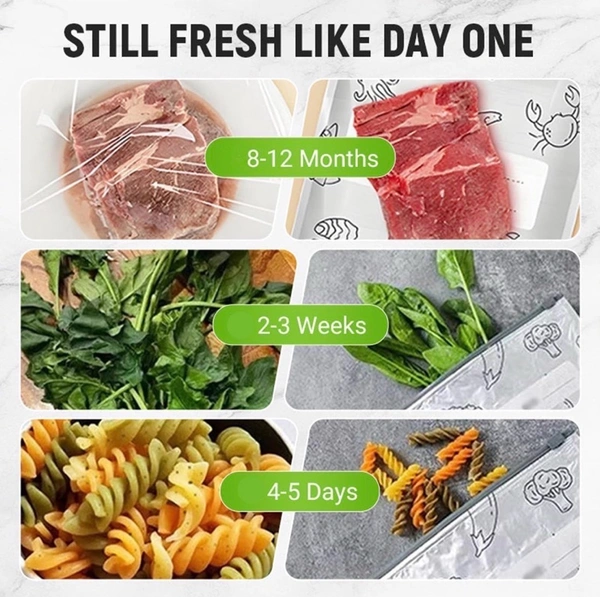 Reusable Aluminum Food Storage Bag, Stand Up Foil Sealable Bags with Zip Lock,Food Storage Preservation Bags, Leakproof Aluminium Foil Fresh keeping Bag for Vegetable Fruit Meat - 30