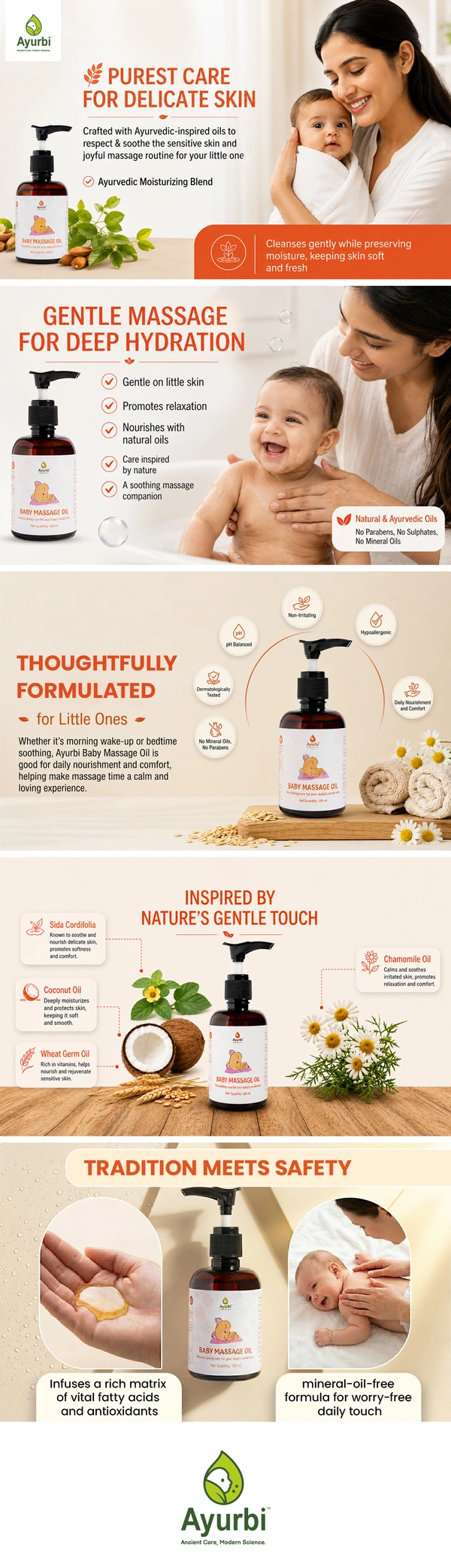 Ayurbi Baby Massage Oil ingredients