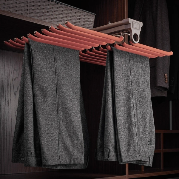 DOUBLE LINE CLOTH HANGER (MOCHA) - AJWAM-50, 630X455X115
