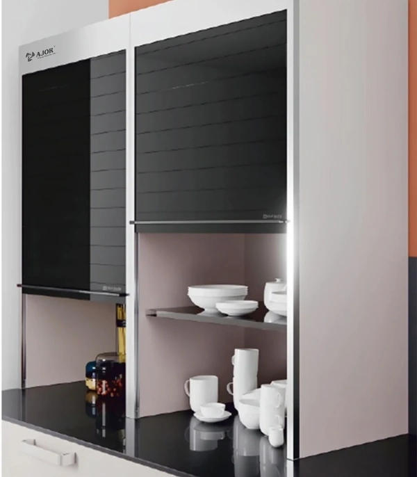 GLASS ROLLING SHUTTER (BLACK) - 600MM, BLACK, AJ21360