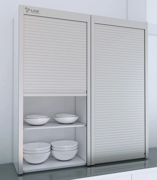 PVC ROLLING SHUTTER (SLIVER) - 600MM, SILVER, AJ22360