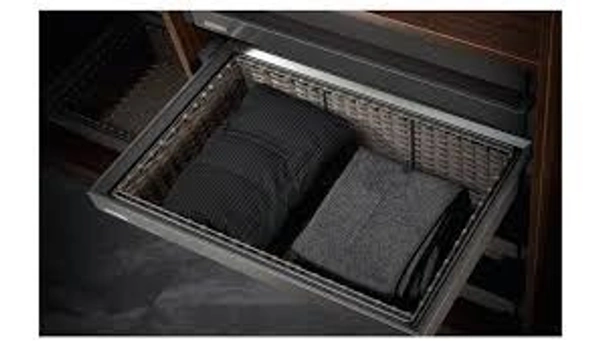 RATTAN BASKET (GREY) - AJWAG-0160, 600MM