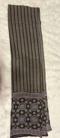 Black Ajrakh/Medallion Print Kurta Set - XXXL