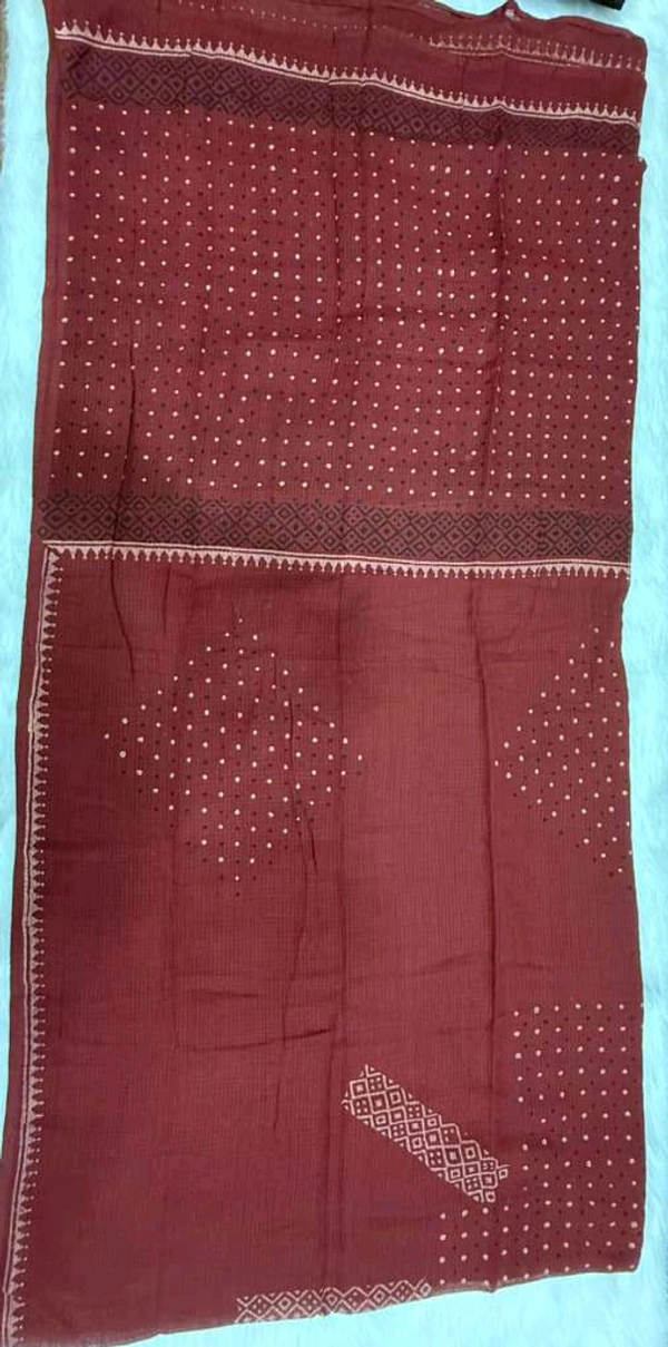 Black Kurta Set with Patchwork Print Dupatta - L