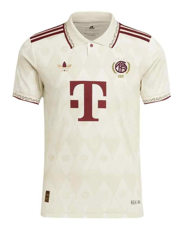Bayern Munich 125th Aniversary White Polo Jersey Player Edition - S